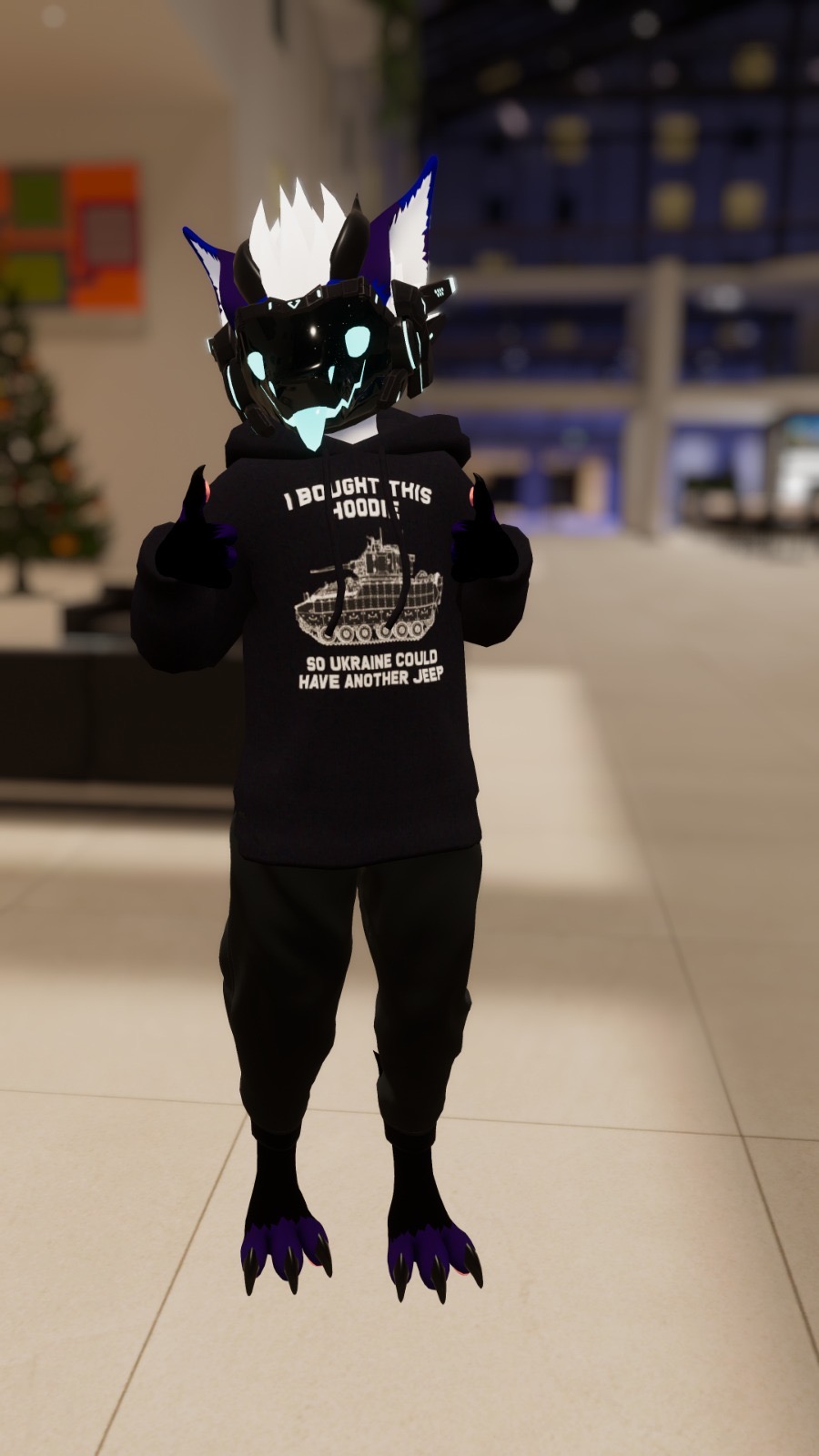 Riøt standing in VRChat